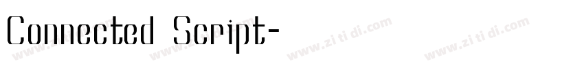 Connected Script字体转换 Connected Script字体转换